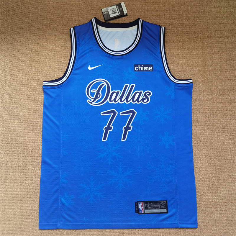 Men Dallas Mavericks #77 Luka Doncic Blue Nike 2025 NBA Jersey
